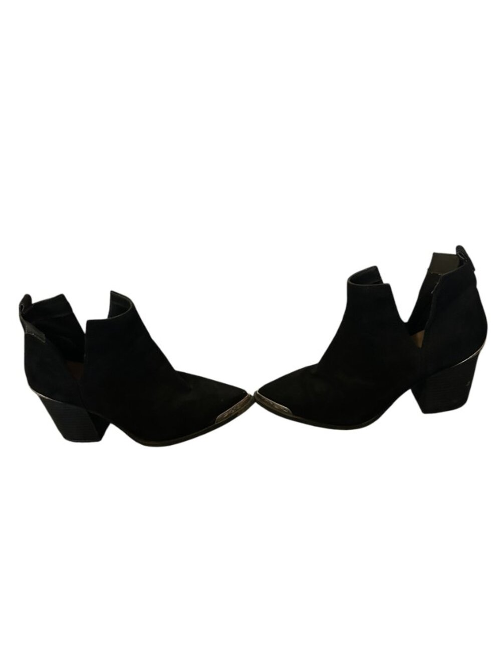 Mossimo Supply Co. Black Ankle Booties with Silver Toe Accent - Picture 8 of 11